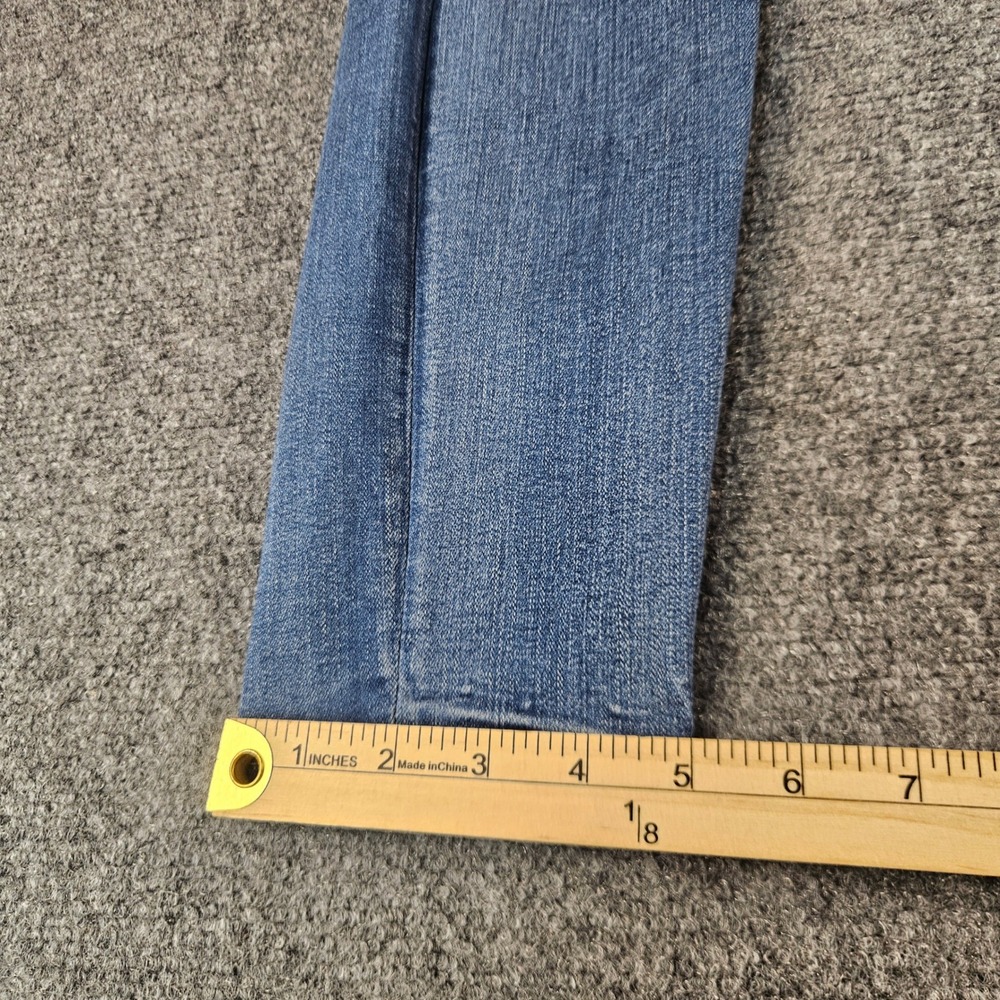 Good American Good Legs Crop Distressed Skinny Jeans Blue 8/29 GLC113T - Picture 2 of 9